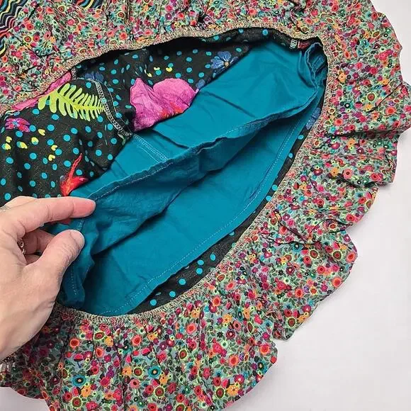 Catimini Toddler Girl Dress 4/104 Boho Style Floral Cotton Zip Back - Picture 11 of 15